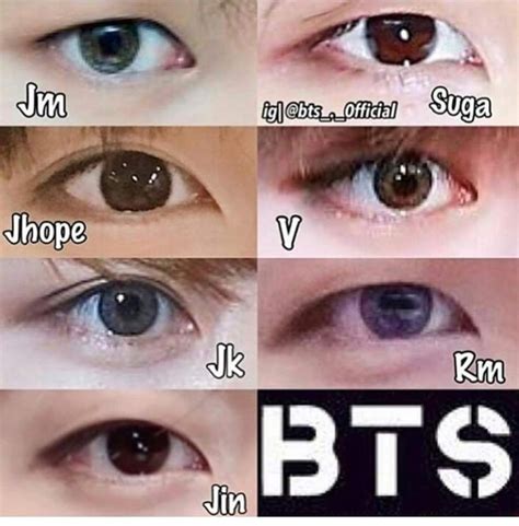 bts members real eye color.